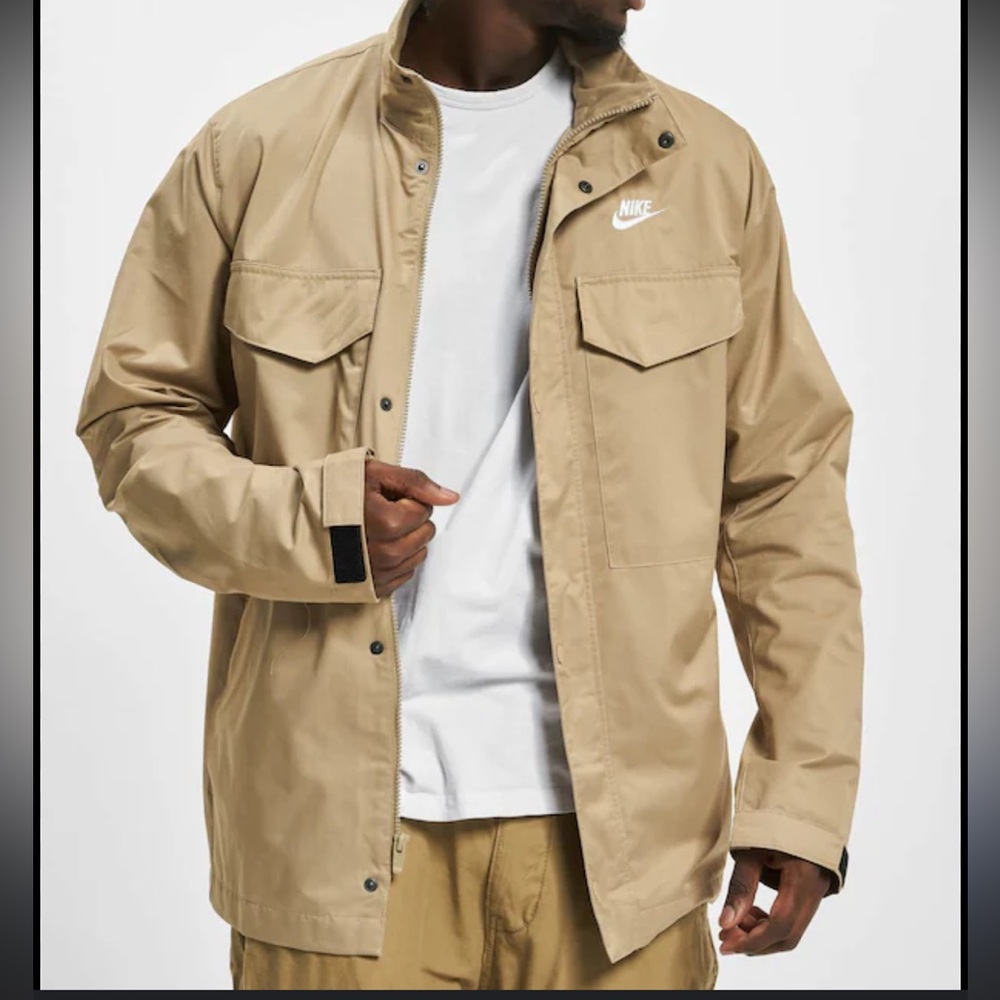 Nike Sportswear Woven M65 Military-Style Jacket tan brown men’s size XXL